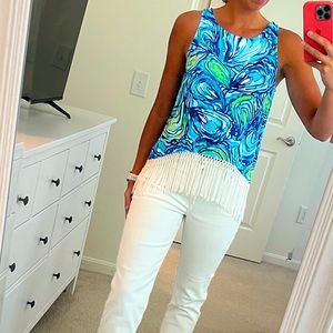 Lilly Pulitzer Fringe Top